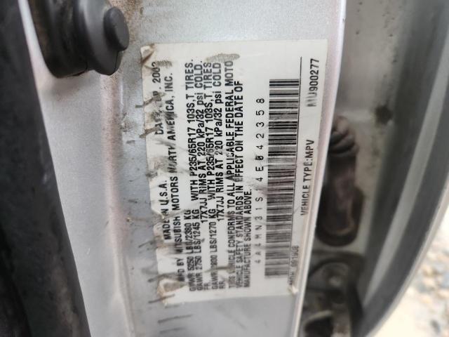 2004 MITSUBISHI ENDEAVOR X #3291447466