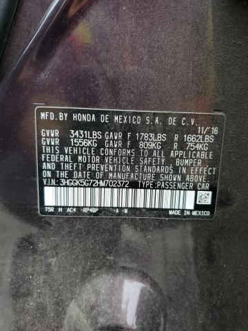 2017 HONDA FIT EX 3HGGK5G72HM702372