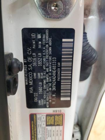 2022 KIA RIO LX 3KPA24AD4NE481313