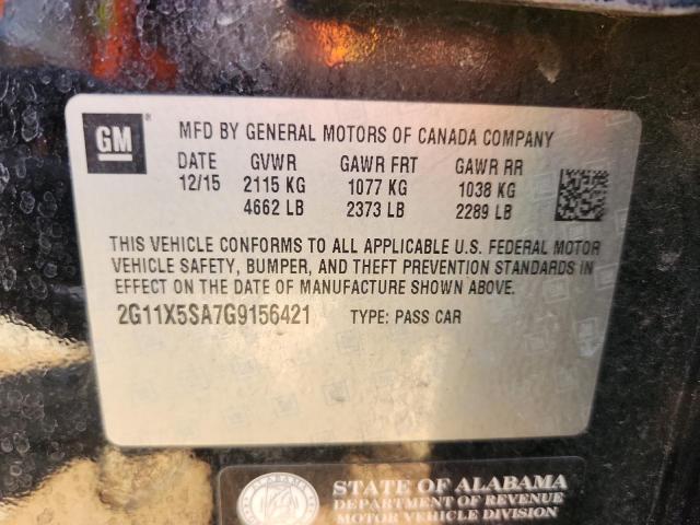 2016 CHEVROLET IMPALA LS 2G11X5SA7G9156421