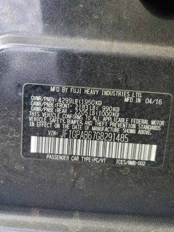 2016 SUBARU IMPREZA PREMIUM JF1GPAB67G8291485