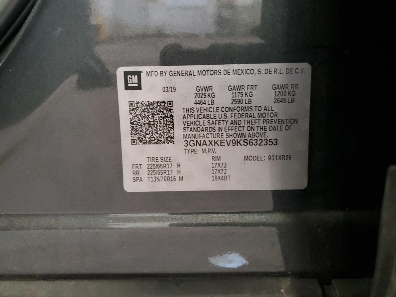 CHEVROLET EQUINOX LT