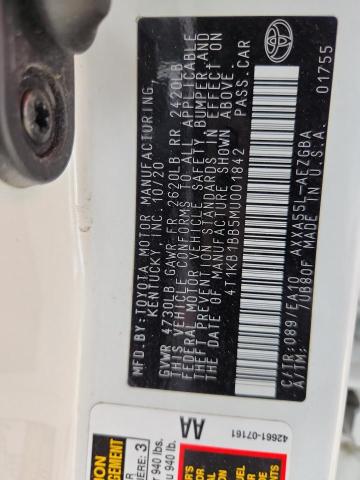 2021 TOYOTA AVALON XLE - 4T1KB1BB5MU001842