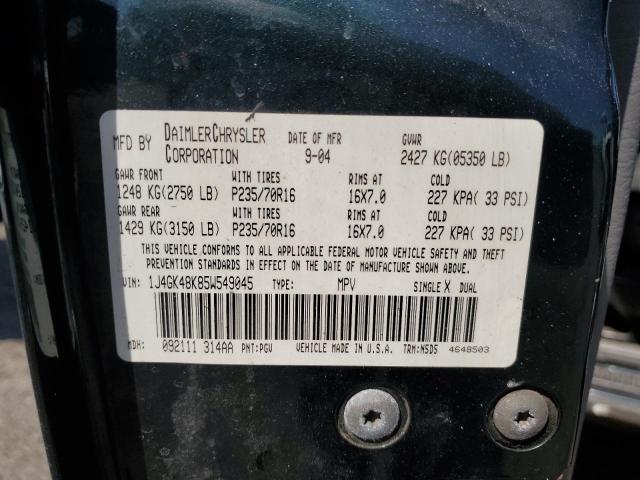 2005 JEEP LIBERTY SP #3310494046