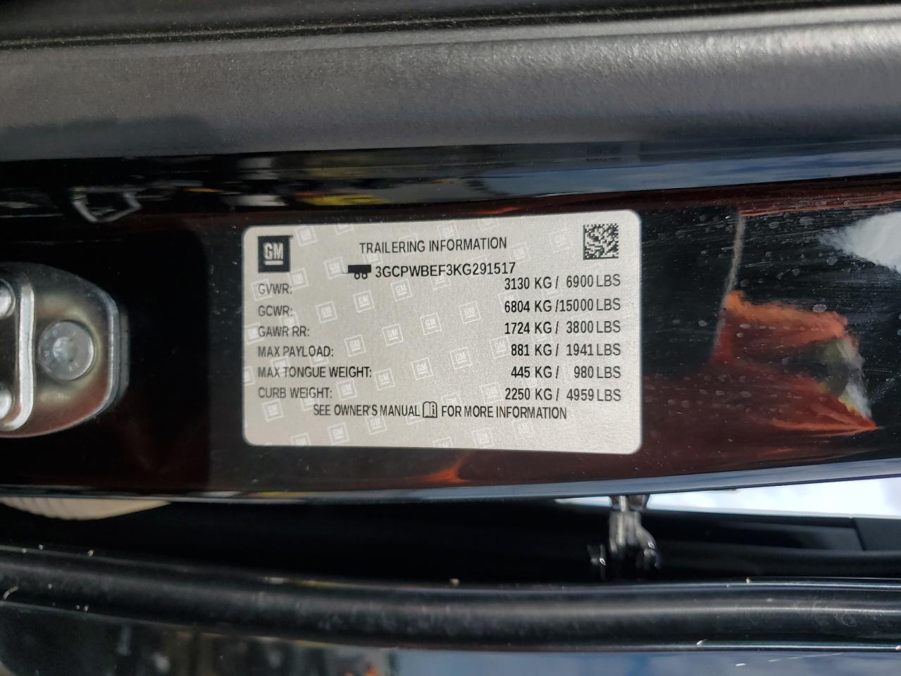 Lot #3311744738 2019 CHEVROLET SILVERADO C1500 CUSTOM