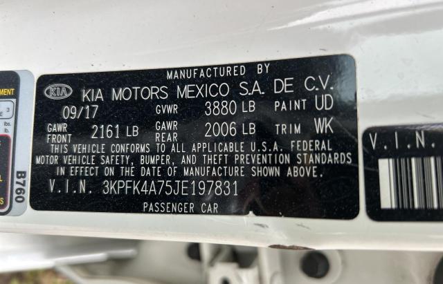 2018 KIA FORTE LX 3KPFK4A75JE197831