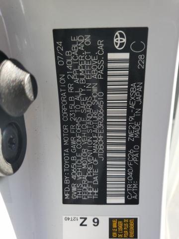 2024 TOYOTA COROLLA LE JTDBCMFE3R3064510