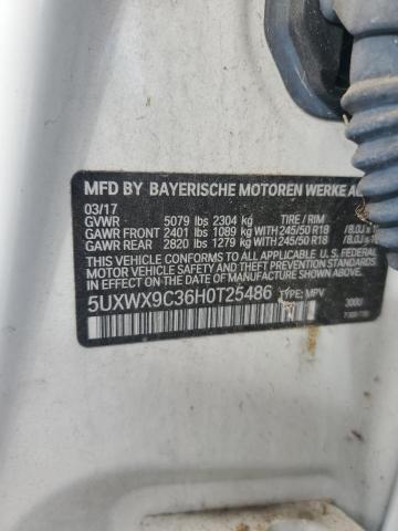 2017 BMW X3 XDRIVE2 5UXWX9C36H0T25486
