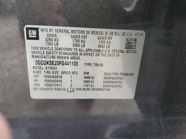 2015 CHEVROLET SILVERADO K1500 LTZ 3GCUKSEJ3FG441103