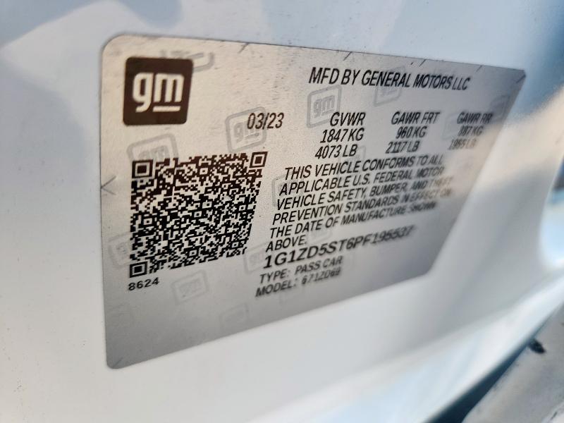 2023 CHEVROLET MALIBU LT - 1G1ZD5ST6PF195537