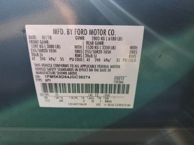 2018 FORD EXPLORER X 1FM5K8D84JGC38274