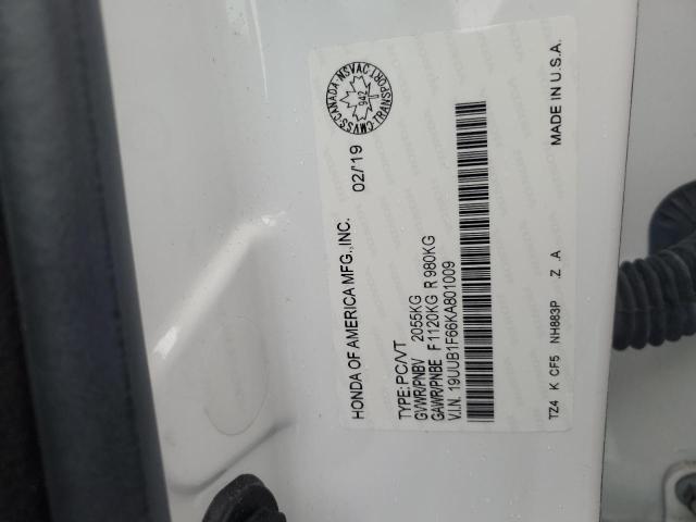 2019 ACURA TLX TECHNO 19UUB1F66KA801009