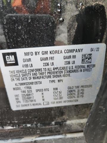 2022 CHEVROLET TRAILBLAZE KL79MMS20NB128734