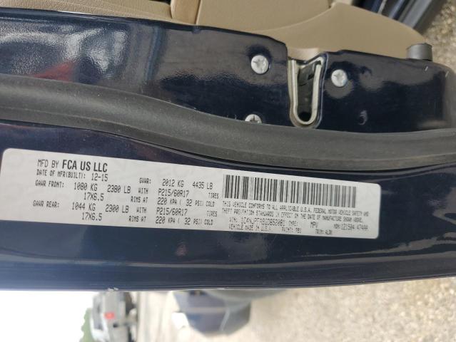 2016 JEEP PATRIOT LA 1C4NJPFA9GD652081