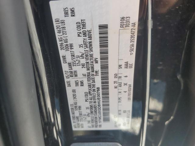 2017 FORD ESCAPE SE - 1FMCU0GD8HUE00768