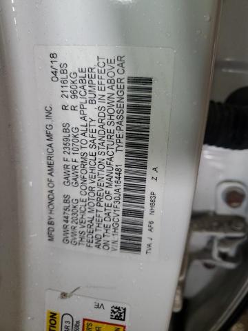 2018 HONDA ACCORD SPO 1HGCV1F30JA164481