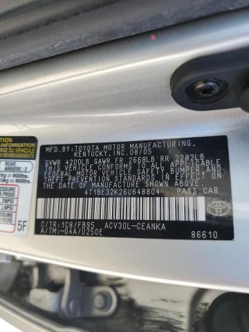 2006 TOYOTA CAMRY LE #3285963561