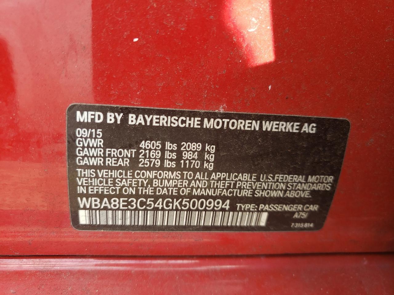 BMW 3 SERIES XI SULEV