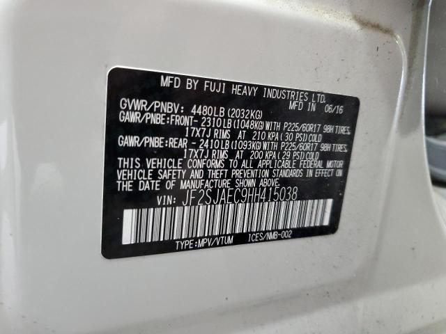 2017 SUBARU FORESTER 2.5I PREMIUM JF2SJAEC9HH415038