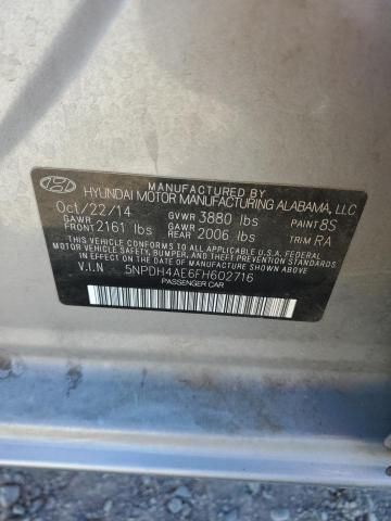 2015 HYUNDAI ELANTRA SE 5NPDH4AE6FH602716