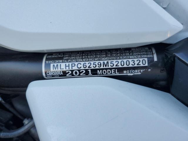 2021 HONDA CBR500 RA MLHPC6259M5200320