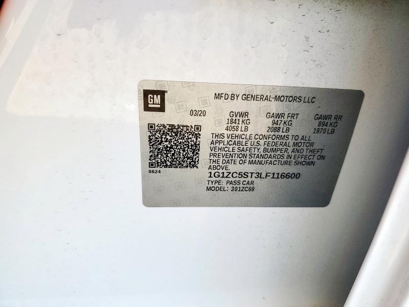 2020 CHEVROLET MALIBU LS 1G1ZC5ST3LF116600