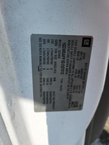 2016 CHEVROLET EXPRESS G2 1GCWGAFF1G1307012