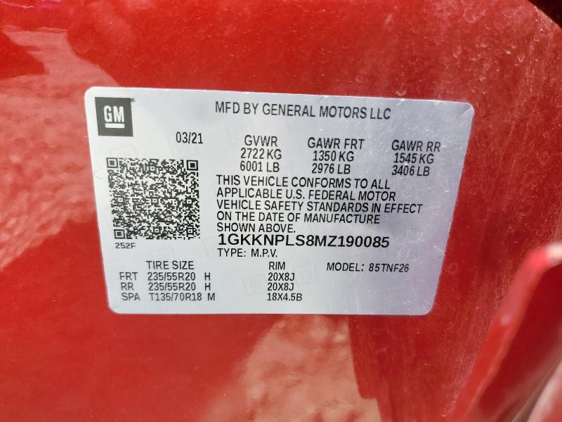 2021 GMC ACADIA DENALI 1GKKNPLS8MZ190085