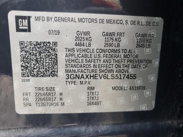 2020 CHEVROLET EQUINOX LS - 3GNAXHEV6LS517455