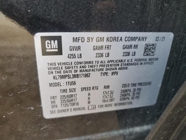 2021 CHEVROLET TRAILBLAZER LT KL79MPSL3MB171862