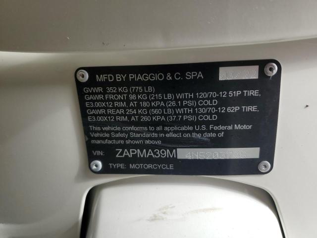 2022 VESPA GTS 300 ZAPMA39M4N5203746
