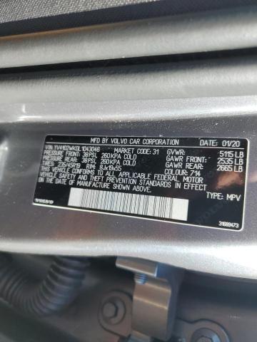 2020 VOLVO V60 CROSS YV4102WK0L1043046