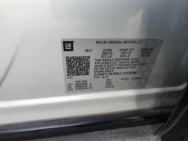 2018 CHEVROLET TRAVERSE P 1GNEVJKW8JJ102096