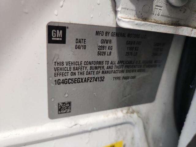 2010 BUICK LACROSSE C - 1G4GC5EGXAF274132