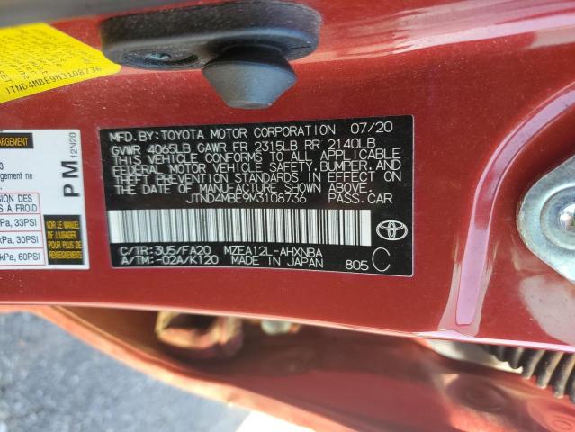 2021 TOYOTA COROLLA SE #3297076510