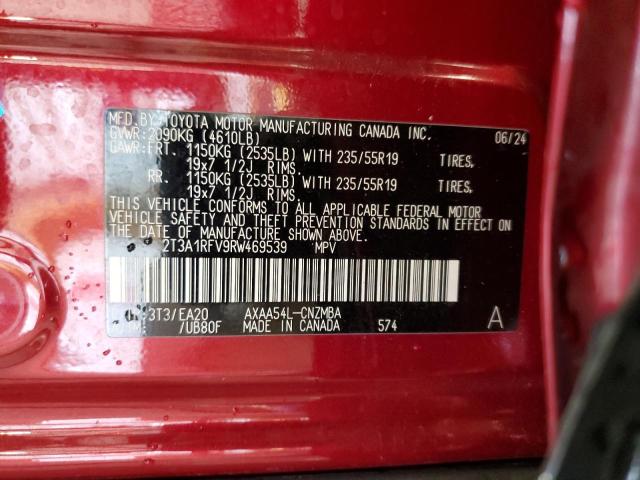 2024 TOYOTA RAV4 XLE P - 2T3A1RFV9RW469539