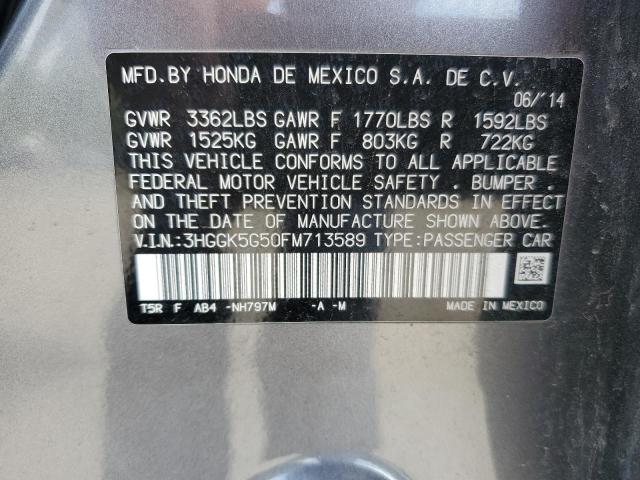 2015 HONDA FIT LX 3HGGK5G50FM713589