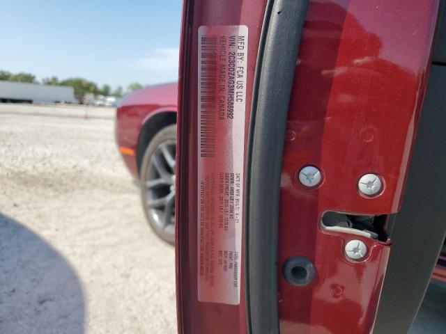 2021 DODGE CHALLENGER 2C3CDZAG3MH586992