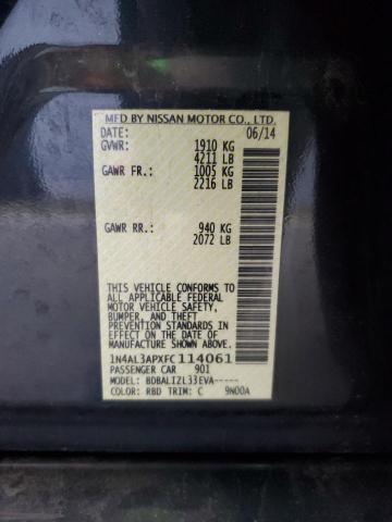 2015 NISSAN ALTIMA 2.5 #3270770851