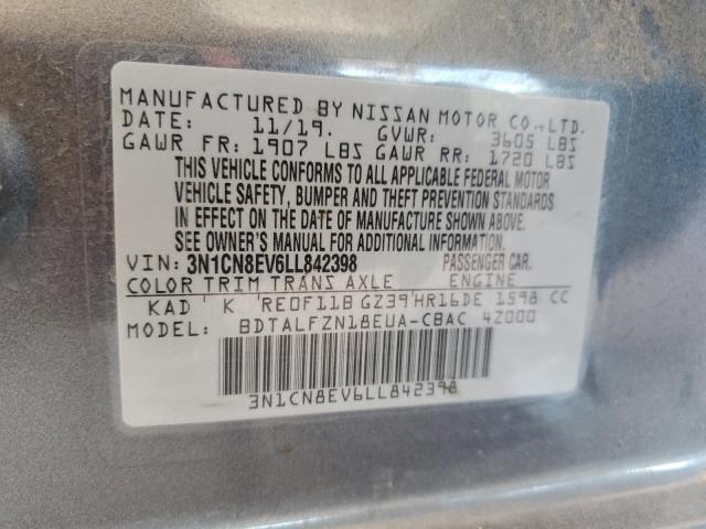 2020 NISSAN VERSA SV - 3N1CN8EV6LL842398