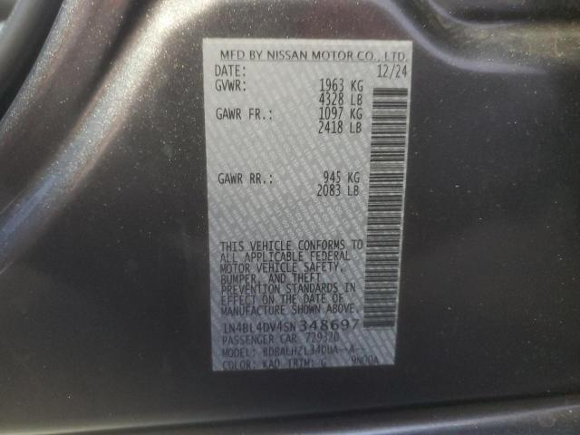 2025 NISSAN ALTIMA SV 1N4BL4DV4SN348697