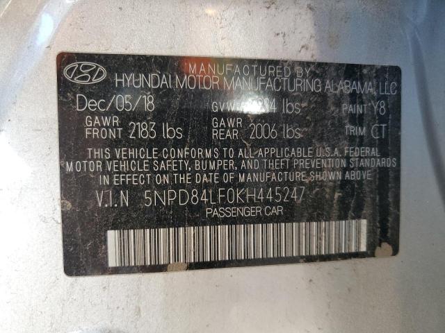 2019 HYUNDAI ELANTRA SE - 5NPD84LF0KH445247