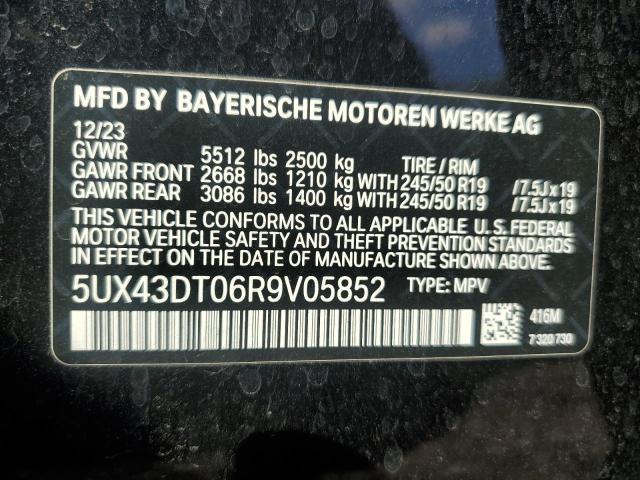 2024 BMW X4 M40I 5UX43DT06R9V05852