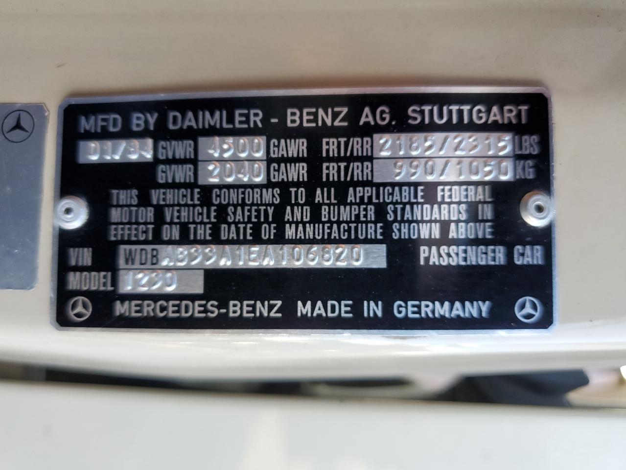 Lot #3265987545 1984 MERZ 300 DT