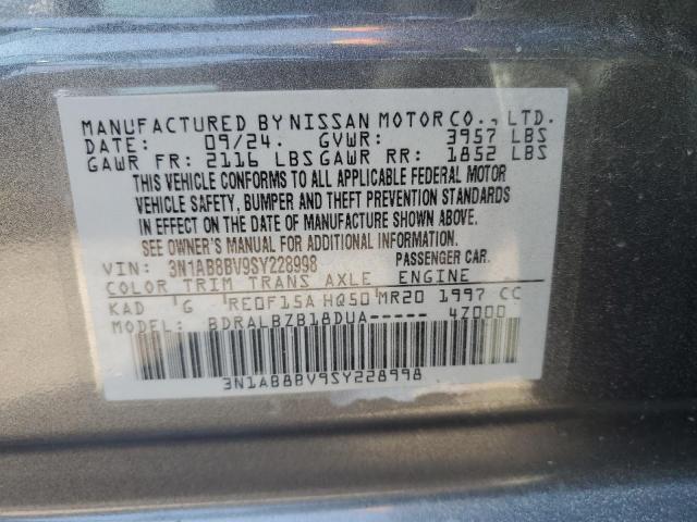 2025 NISSAN SENTRA S 3N1AB8BV9SY228998