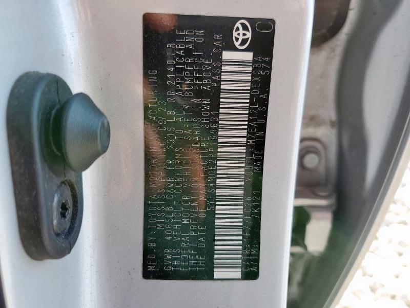 2024 TOYOTA COROLLA SE - 5YFS4MCE2RP169631