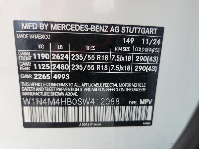 2025 MERCEDES-BENZ GLB 250 4M - W1N4M4HB0SW412088