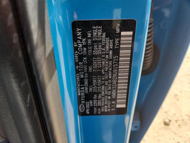 2022 HYUNDAI KONA SEL KM8K32AB2NU915715