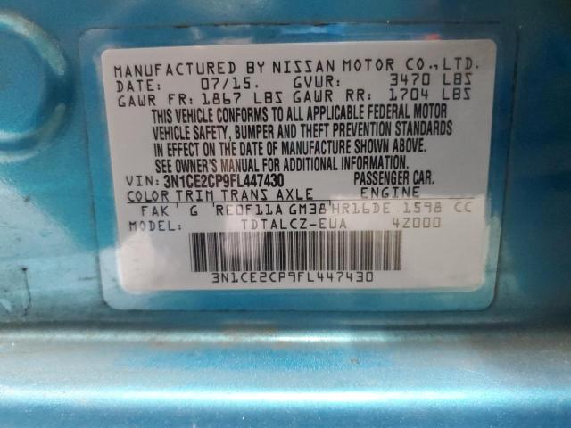2015 NISSAN VERSA NOTE 3N1CE2CP9FL447430