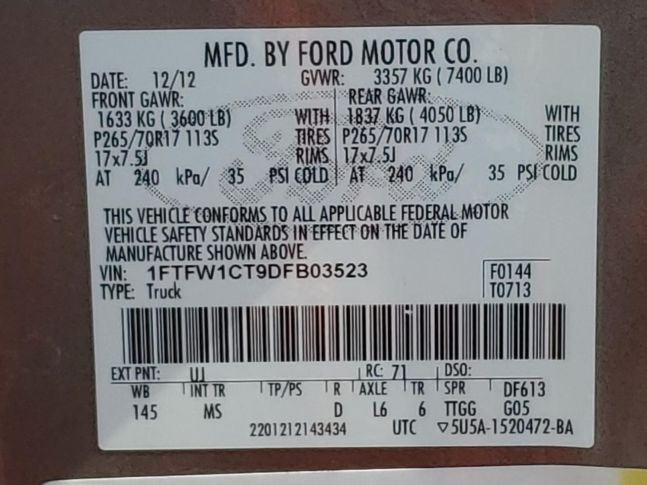 FORD F-150 SUPERCREW